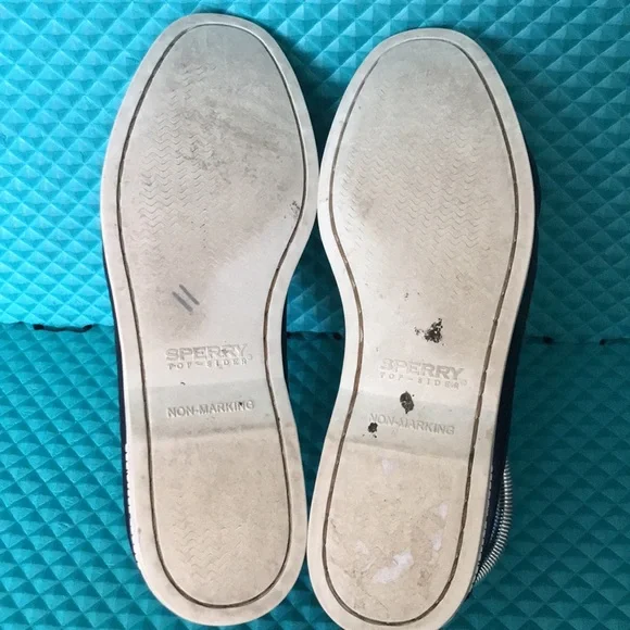 SPERRY Women Top Sider Metallic Boat Blue Shoes | 8.5 - Picture 12 of 13